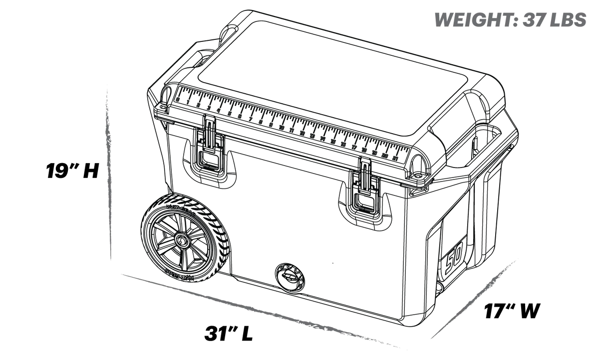 Wyld Gear® Freedom Series 50-Qt. Hard Cooler